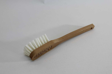 Preview: Stielbürste / Nylon hart, weiß, Holzkörper